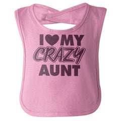 Crazy Aunt Infant Baby Bib-Direct To Garment Print-Brisco Baby