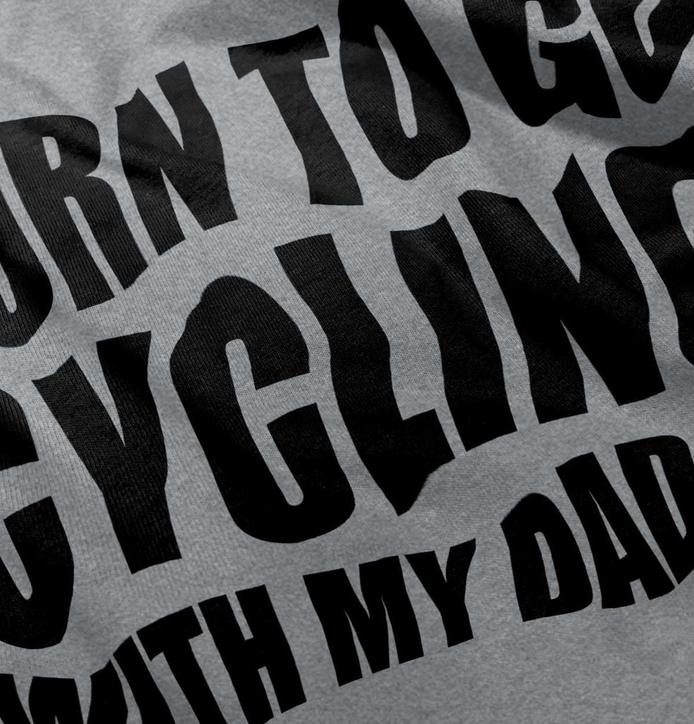 Cycling With Daddy Raglan Romper Bodysuit-Direct To Garment Print-Brisco Baby