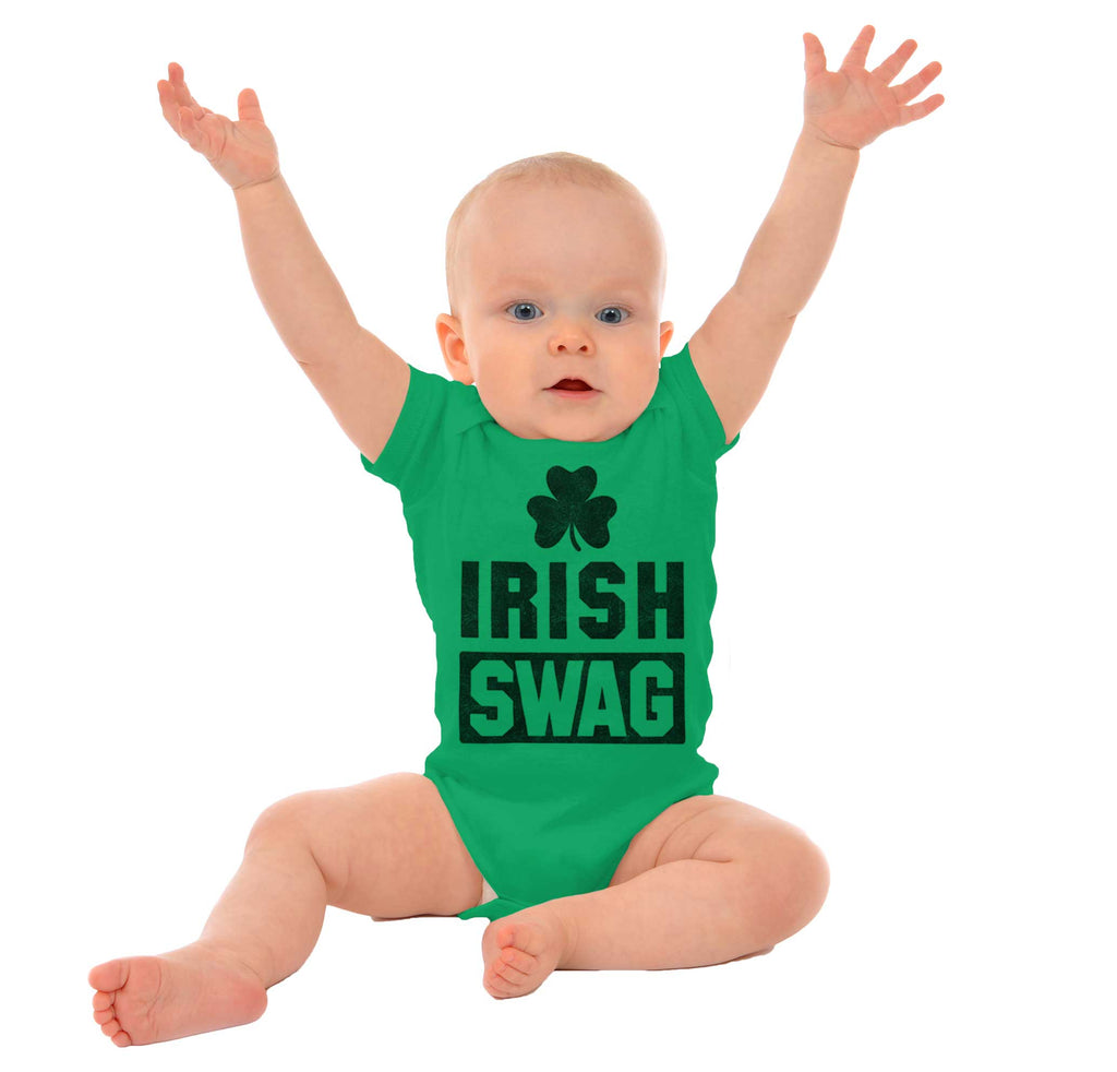 Irish Swag Romper Bodysuit-Direct To Garment Print-Brisco Baby