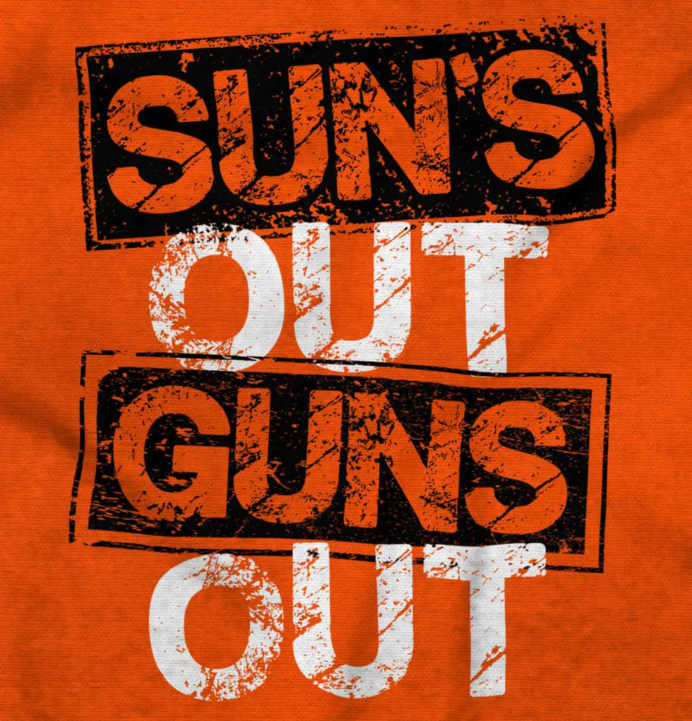 Guns Out Infant Toddler T Shirt-Direct To Garment Print-Brisco Baby