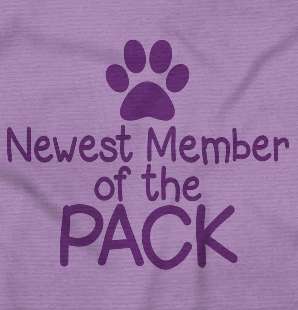 Member of the Pack Toddler Ruffled Trim T-Shirt-Direct To Garment Print-Brisco Baby