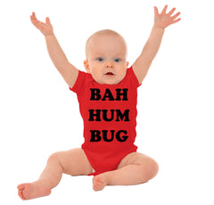 Bah Hum Bug Romper Bodysuit-Direct To Garment Print-Brisco Baby