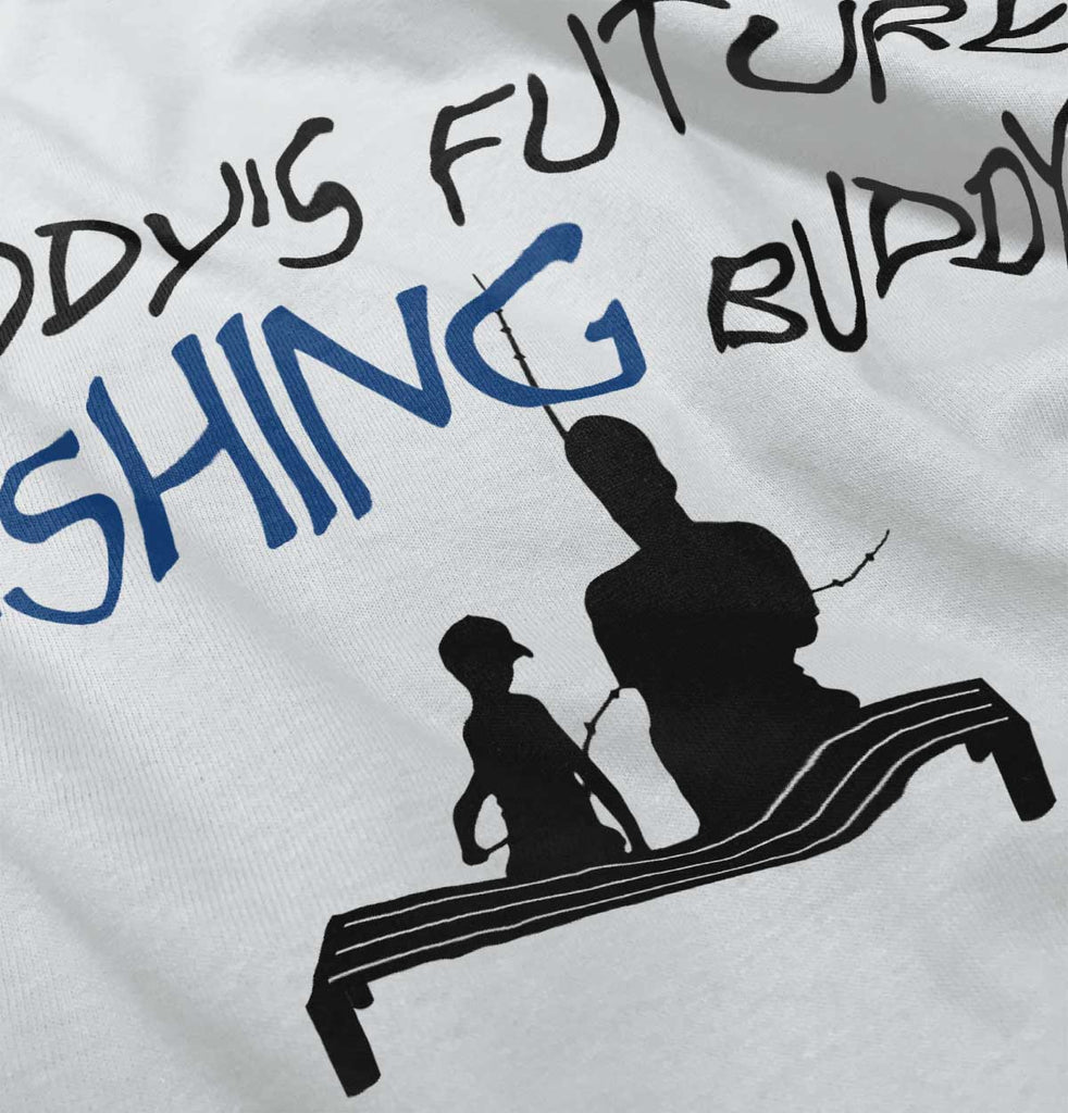 Future Fishing Buddy Infant Baby Bib-Direct To Garment Print-Brisco Baby