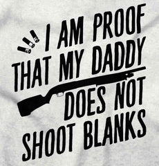Proof Daddy Shoots Romper Bodysuit-Direct To Garment Print-Brisco Baby