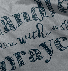 Handle With Prayer Raglan Romper Bodysuit-Direct To Garment Print-Brisco Baby