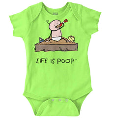 Eating Sand Romper Bodysuit-Direct To Garment Print-Brisco Baby