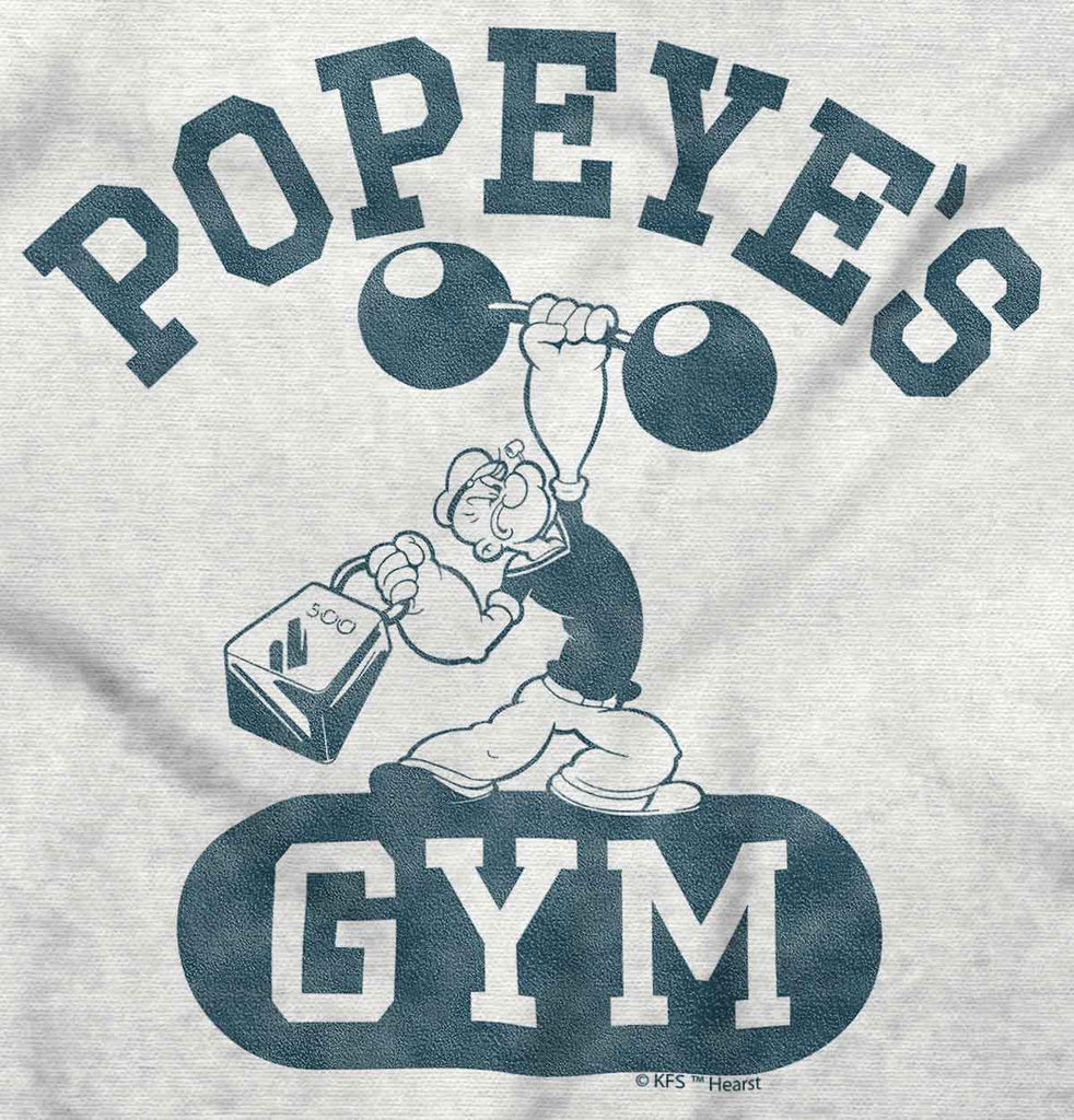 Popeye's Gym Toddler Pullover Hoodie-Direct To Garment Print-Brisco Baby