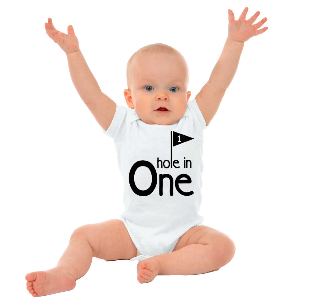 Hole In One Romper Bodysuit-Direct To Garment Print-Brisco Baby