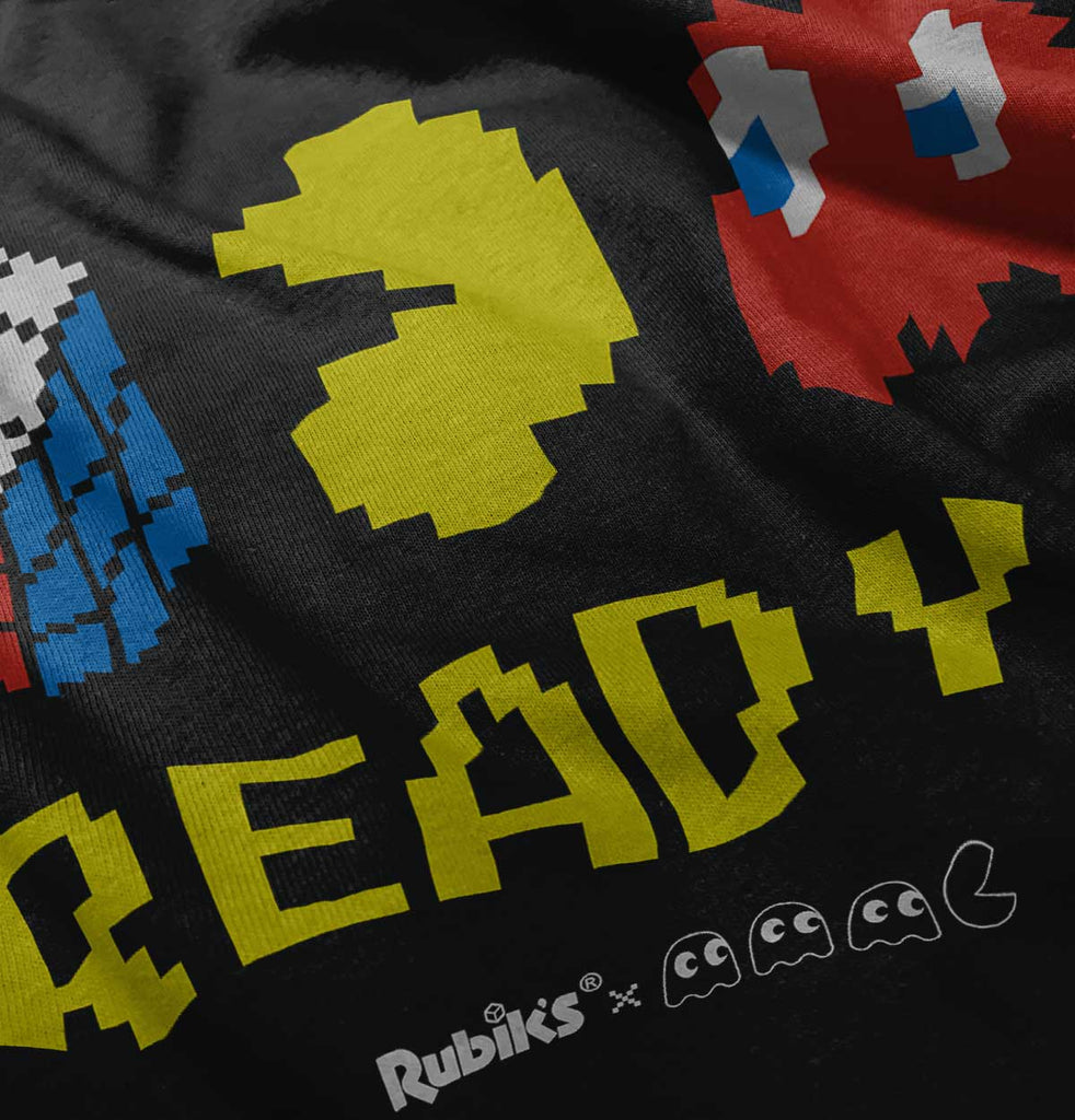 Ready Pac-Man Toddler Ruffle Bottom Tee-Direct To Garment Print-Brisco Baby