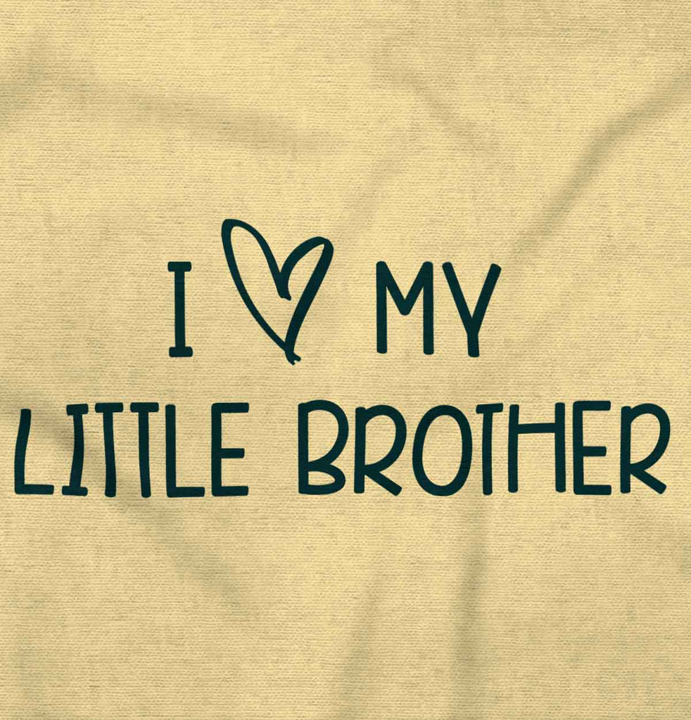 I Love My Little Brother Romper Bodysuit-Direct To Garment Print-Brisco Baby