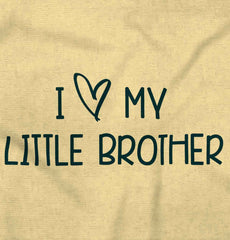I Love My Little Brother Romper Bodysuit-Direct To Garment Print-Brisco Baby