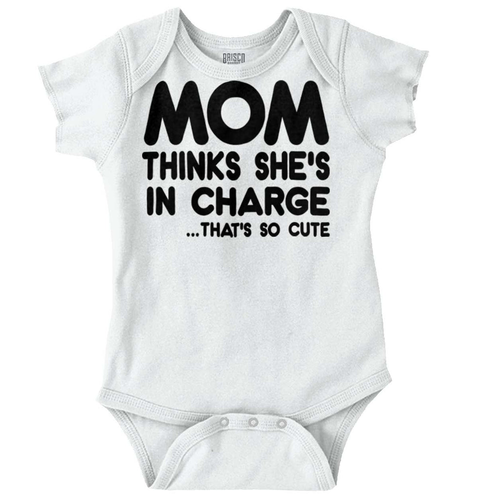 In Charge Romper Bodysuit-Direct To Garment Print-Brisco Baby