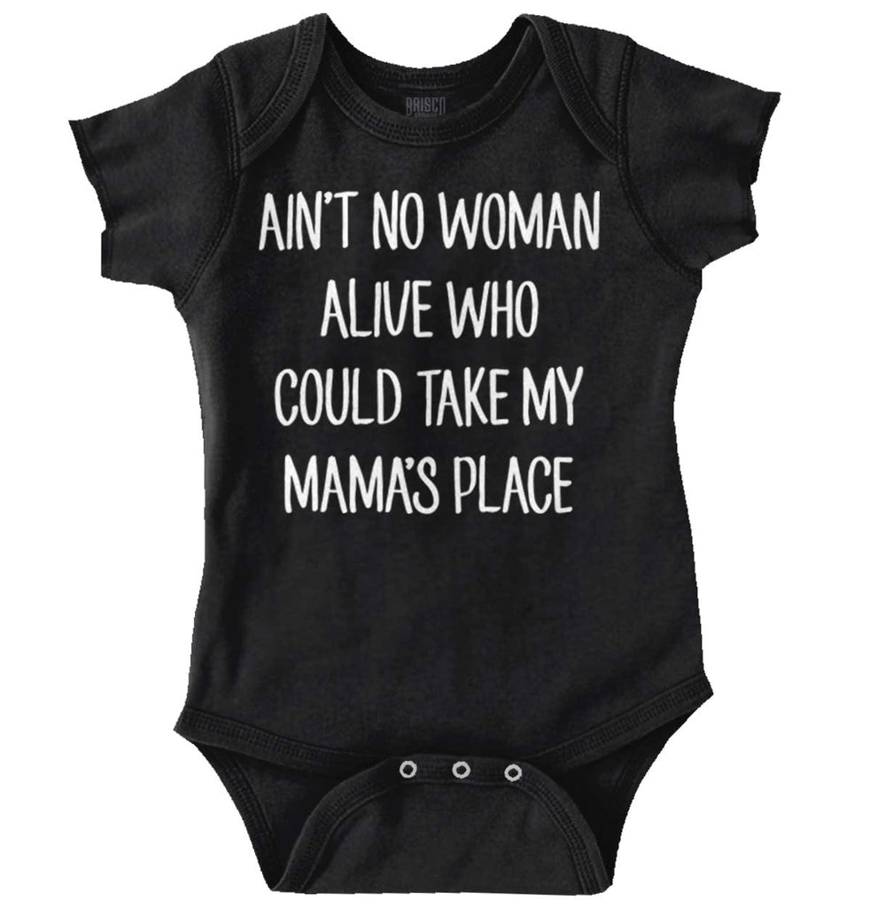 Ain't No Woman Romper Bodysuit-Direct To Garment Print-Brisco Baby