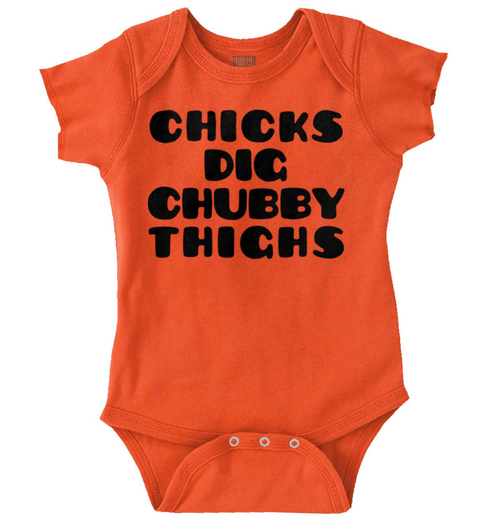 Chubby Thighs Romper Bodysuit-Direct To Garment Print-Brisco Baby