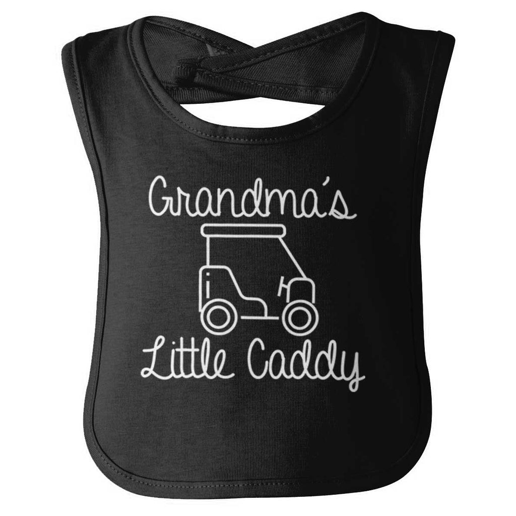 Grandma's Little Caddy Infant Baby Bib-Direct To Garment Print-Brisco Baby