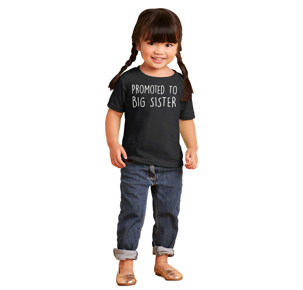 Promoted To Big Sister Infant Toddler T Shirt-Direct To Garment Print-Brisco Baby