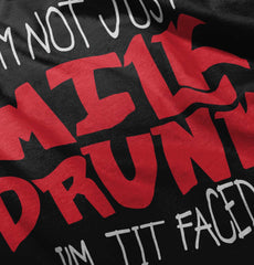 Tit Faced Ringer Romper Bodysuit-Direct To Garment Print-Brisco Baby