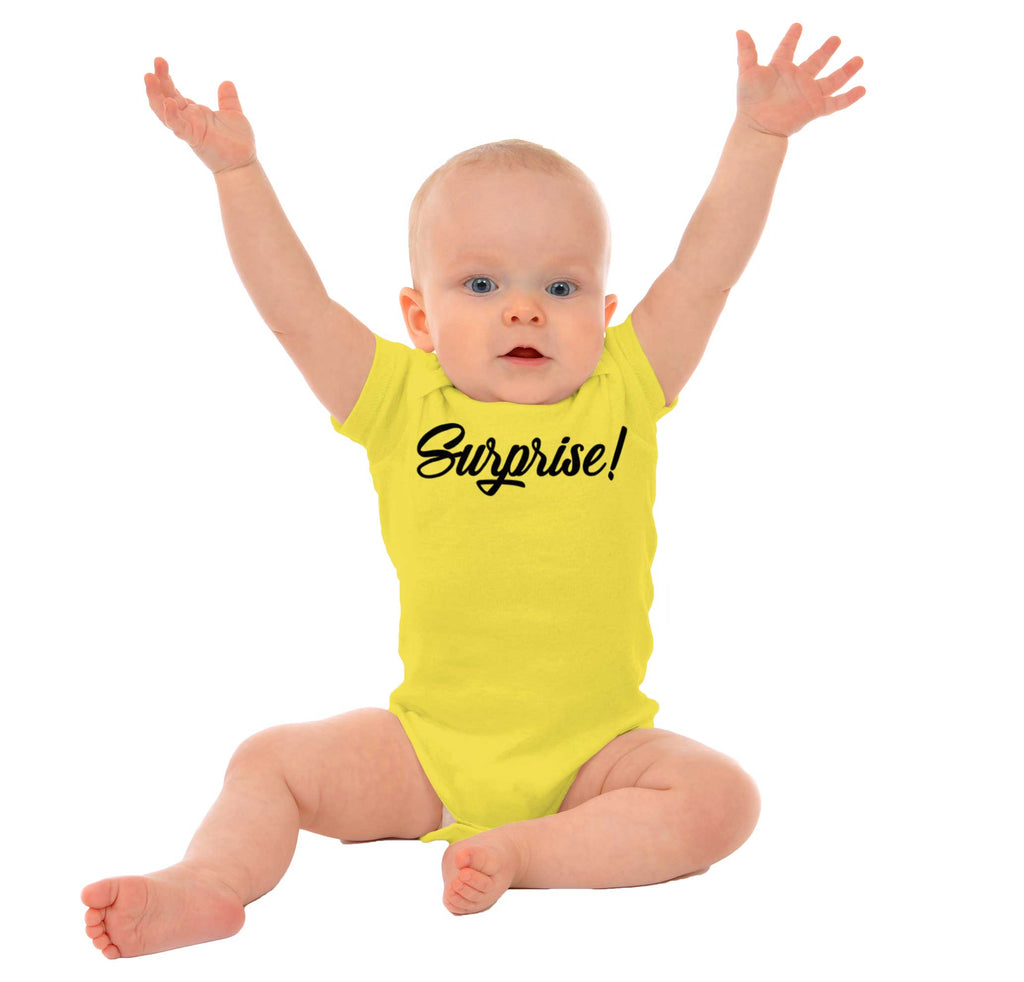 Surprise! Romper Bodysuit-Direct To Garment Print-Brisco Baby