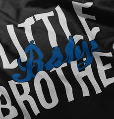 Little Baby Brother Infant Baby Bib-Direct To Garment Print-Brisco Baby