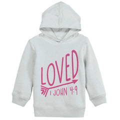 Loved Toddler Pullover Hoodie-Direct To Garment Print-Brisco Baby