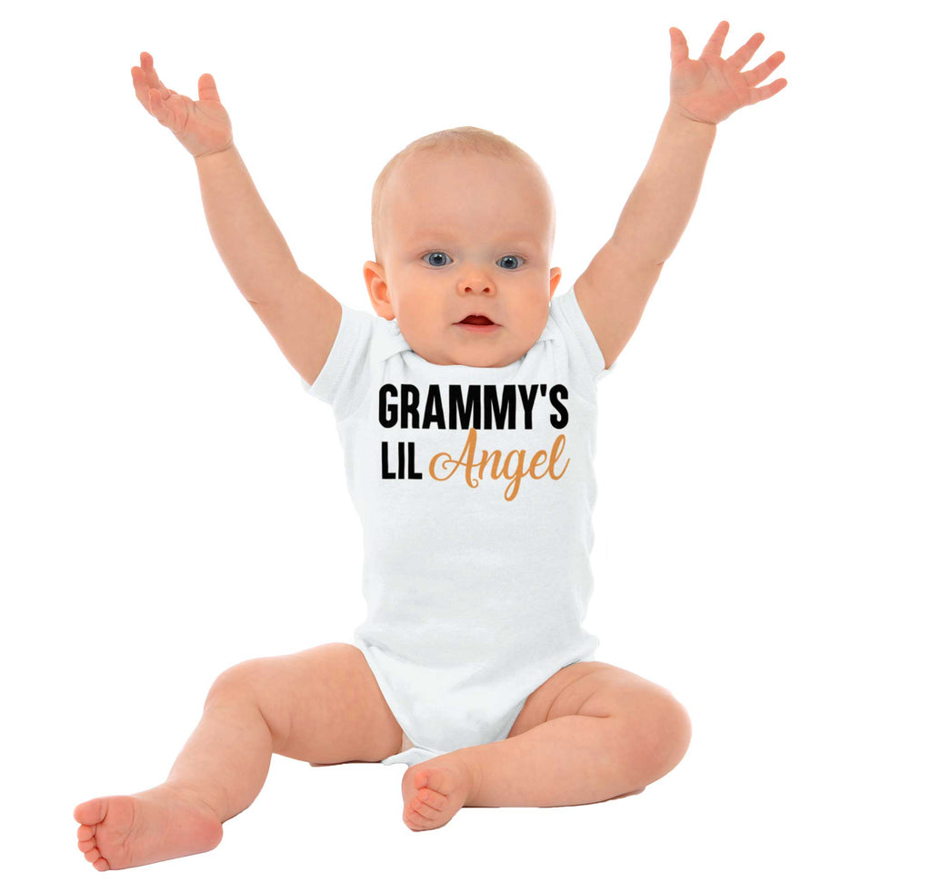 Grammy's Lil Angel Romper Bodysuit-Direct To Garment Print-Brisco Baby