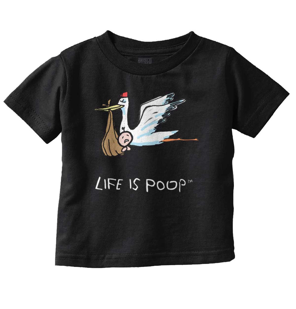 Stork Infant Toddler T Shirt-Direct To Garment Print-Brisco Baby