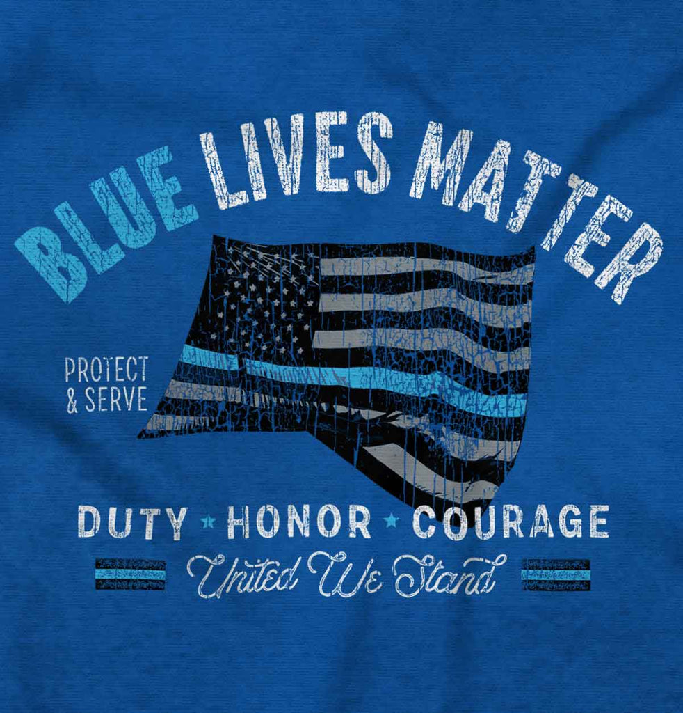 United We Police Romper Bodysuit-Direct To Garment Print-Brisco Baby