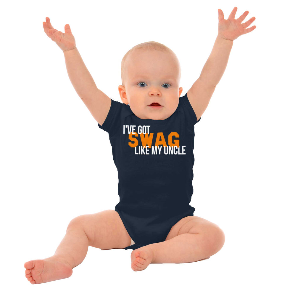 Swag Like My Uncle Romper Bodysuit-Direct To Garment Print-Brisco Baby