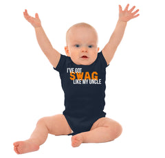 Swag Like My Uncle Romper Bodysuit-Direct To Garment Print-Brisco Baby