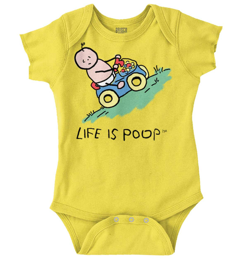 Uphill Baby Car Romper Bodysuit-Direct To Garment Print-Brisco Baby