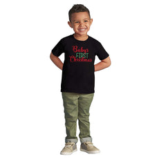 Baby's First Christmas Infant Toddler T Shirt-Direct To Garment Print-Brisco Baby