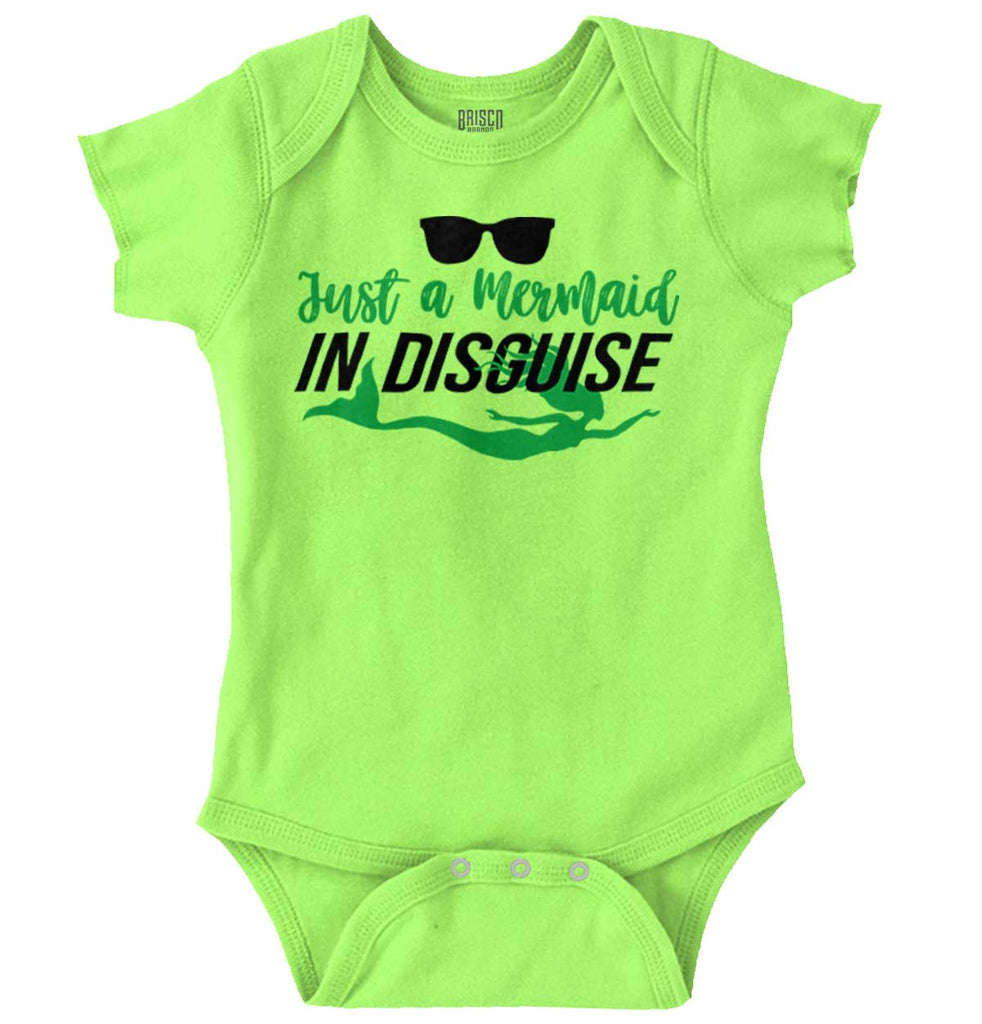 Mermaid In Disguise Romper Bodysuit-Direct To Garment Print-Brisco Baby