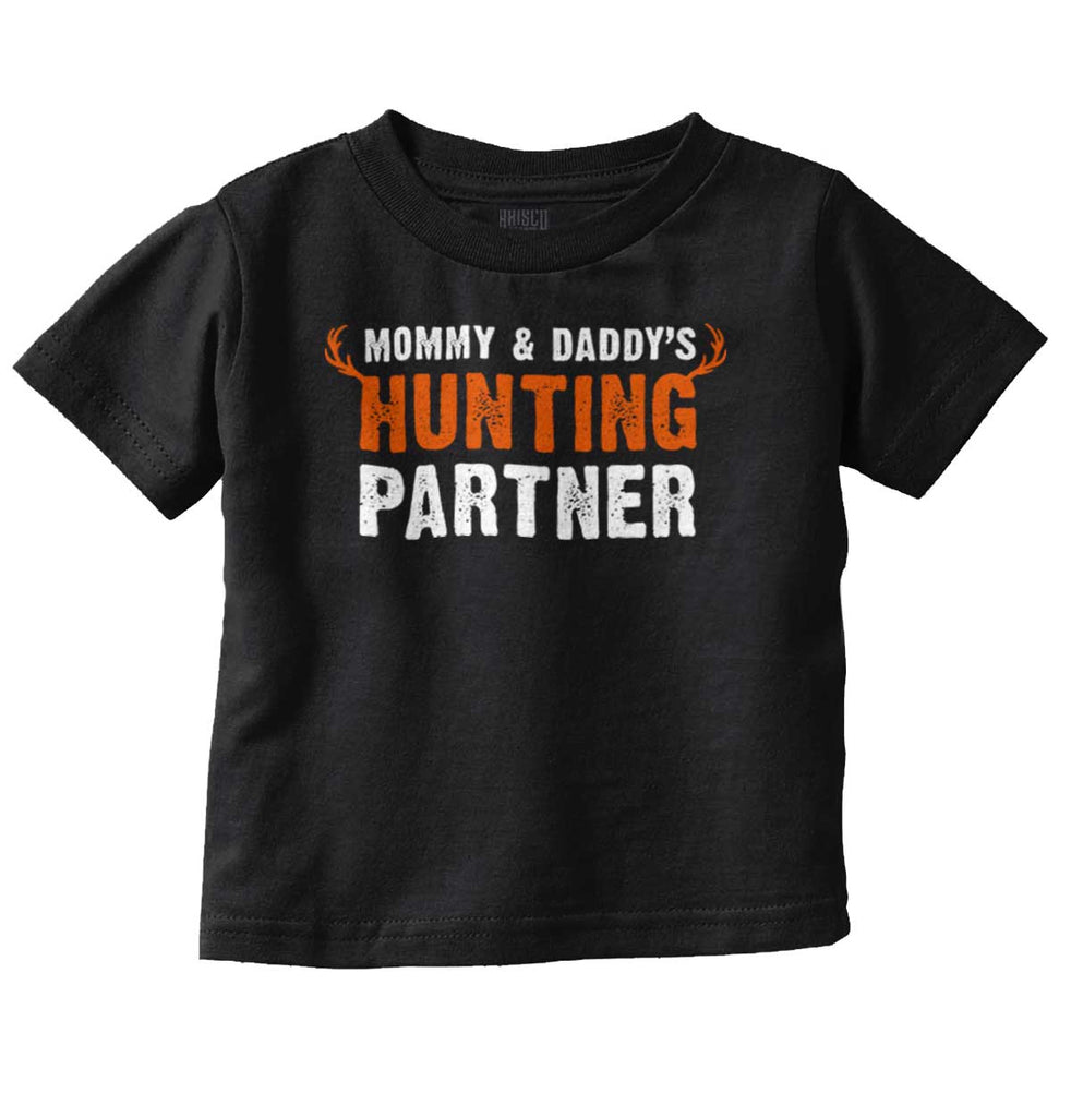 Parents Hunting Partner Infant Toddler T Shirt-Direct To Garment Print-Brisco Baby