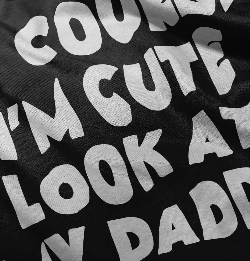 I'm Cute Infant Baby Bib-Direct To Garment Print-Brisco Baby