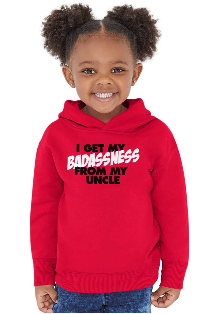 Badass Uncle Toddler Pullover Hoodie-Direct To Garment Print-Brisco Baby