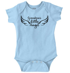 Grandma's Little Angel Romper Bodysuit-Direct To Garment Print-Brisco Baby