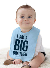 I Am A Big Brother Infant Baby Bib-Direct To Garment Print-Brisco Baby