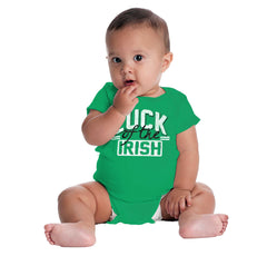 Luck Of The Irish Romper Bodysuit-Direct To Garment Print-Brisco Baby