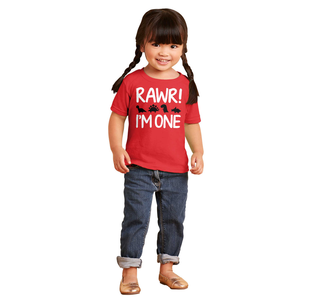 Rawr I'm One Infant Toddler T Shirt-Direct To Garment Print-Brisco Baby