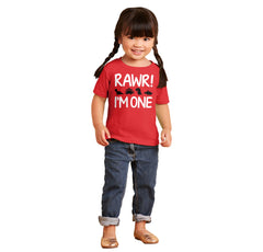 Rawr I'm One Infant Toddler T Shirt-Direct To Garment Print-Brisco Baby