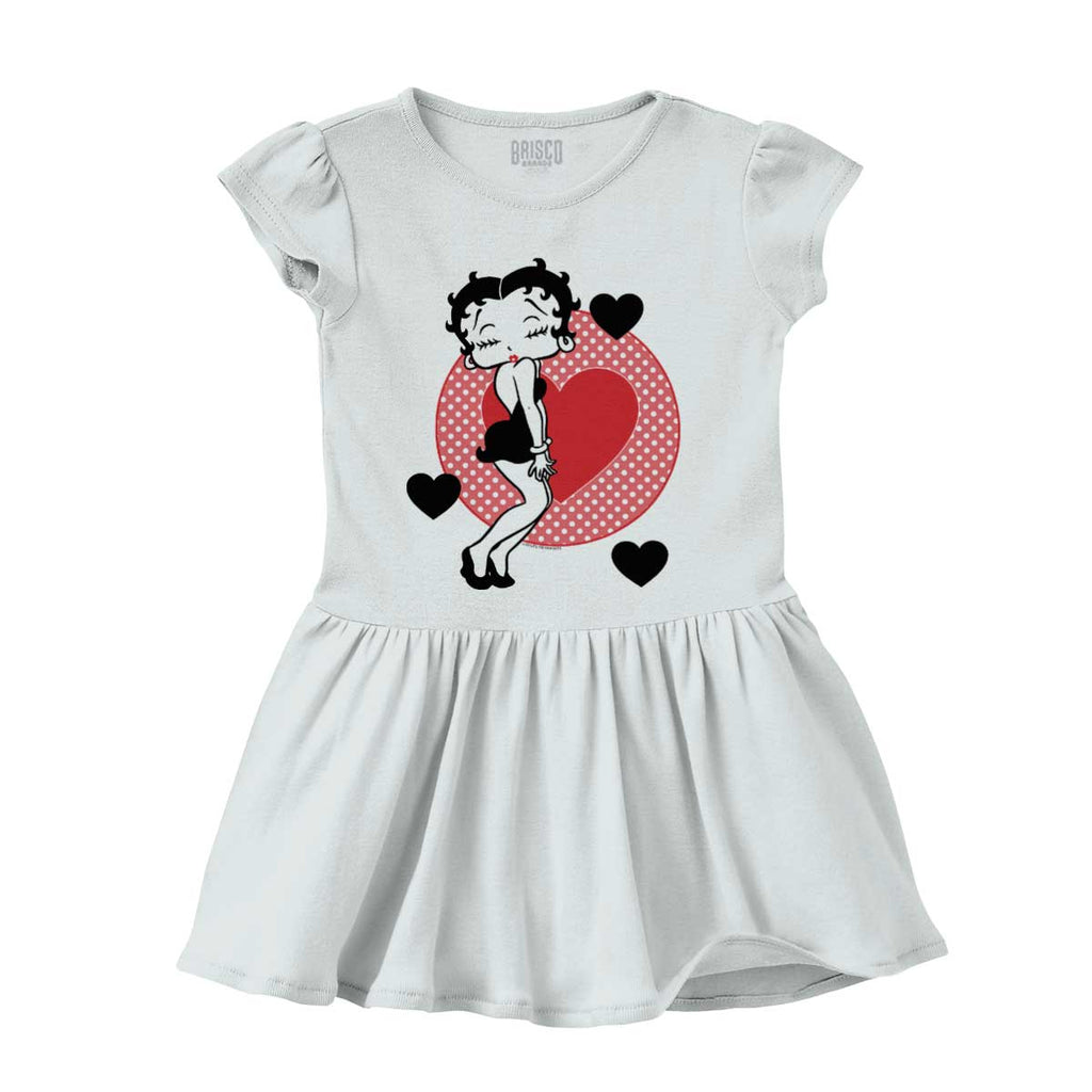 Betty Boop Solid Baby Infant Dress-Direct To Garment Print-Brisco Baby