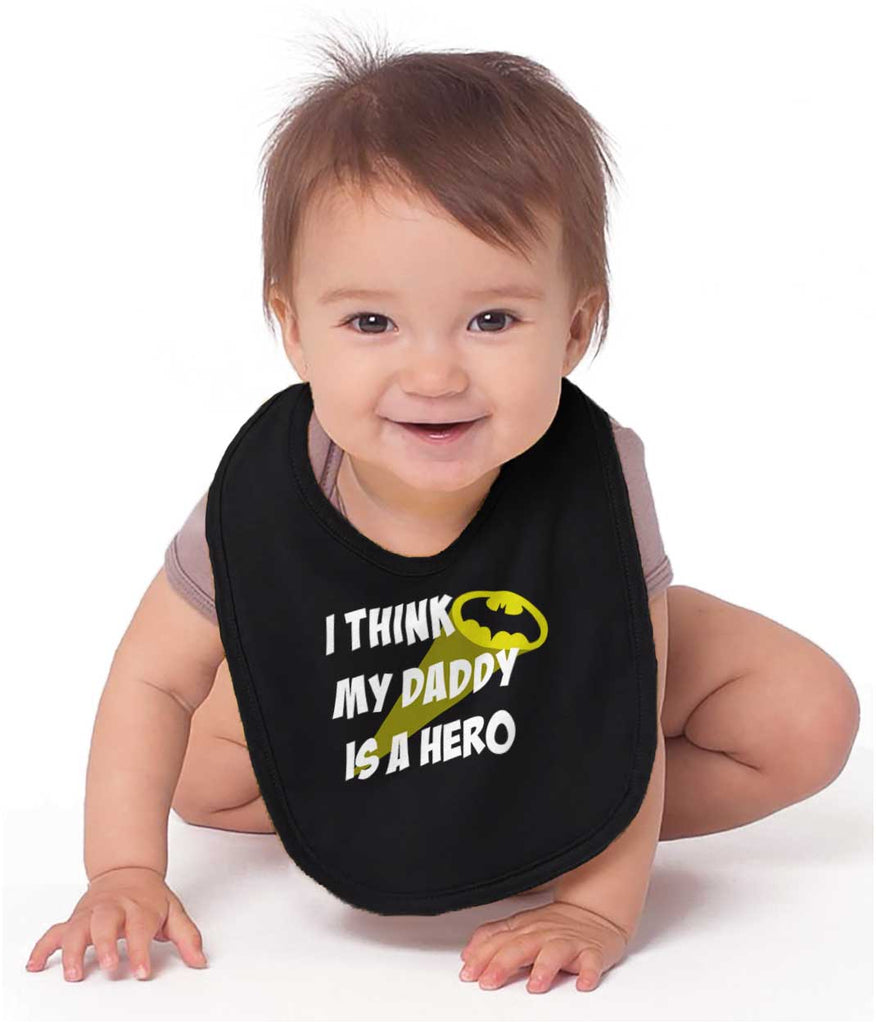 Daddy Is Batman Infant Baby Bib-Direct To Garment Print-Brisco Baby