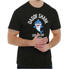 Cartoon Daddy Shark T Shirt-Direct To Garment Print-Brisco Baby