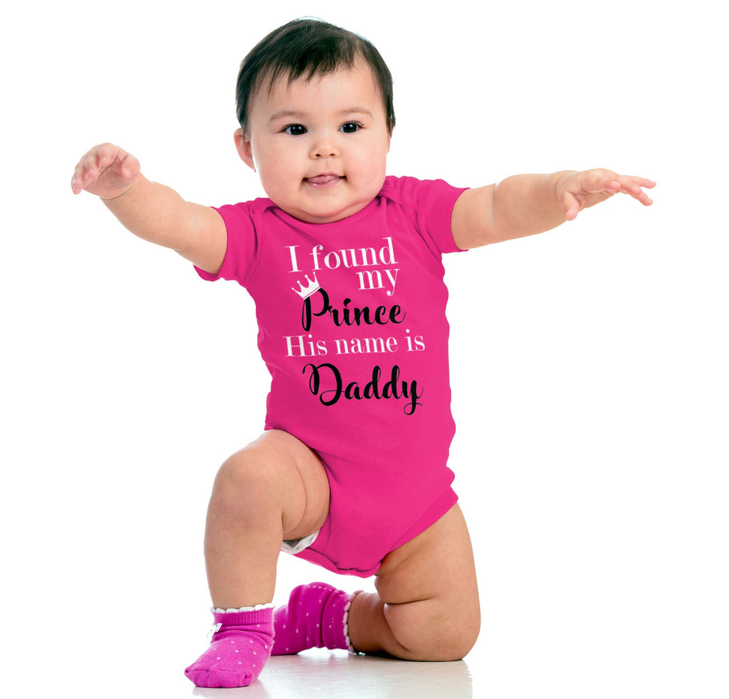 Prince Daddy Romper Bodysuit-Direct To Garment Print-Brisco Baby