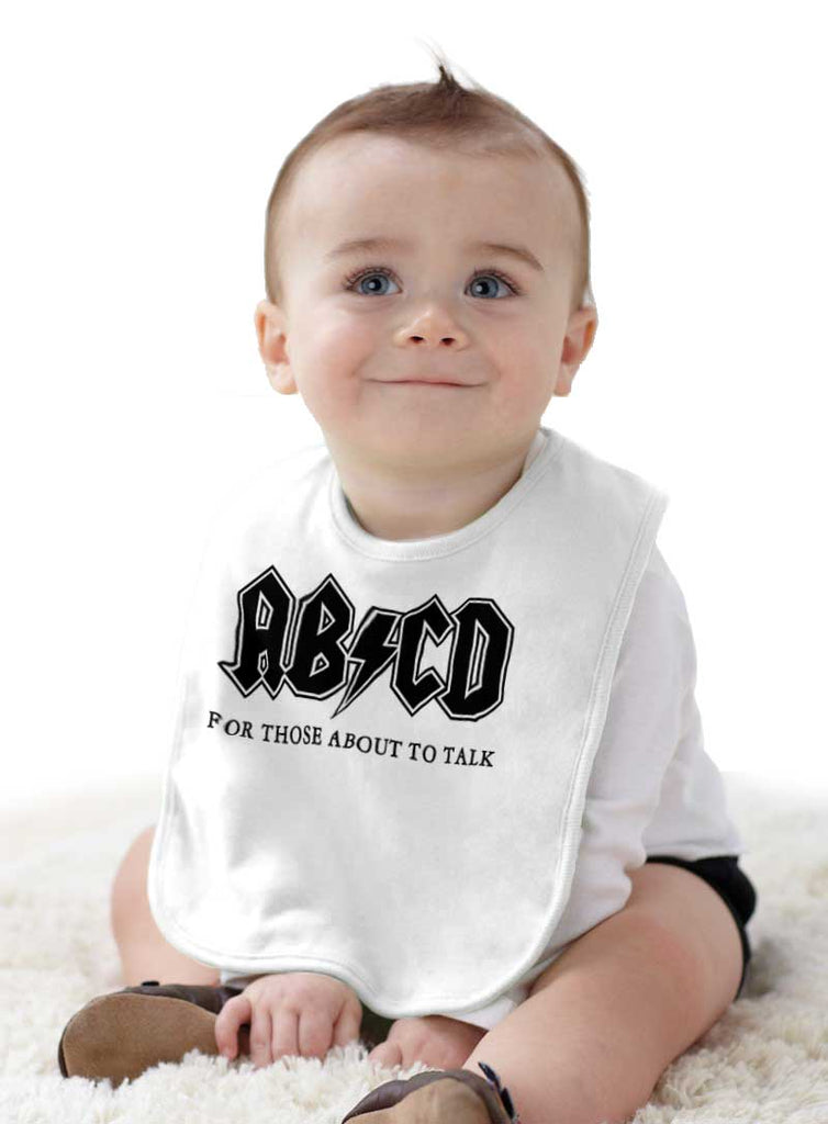 AB CD Infant Baby Bib-Direct To Garment Print-Brisco Baby