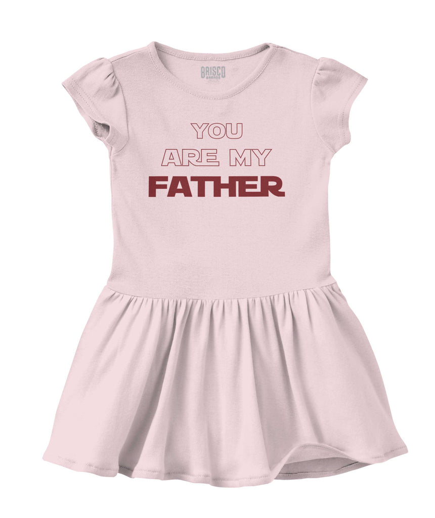 You Are My Father Solid Baby Infant Dress-Direct To Garment Print-Brisco Baby