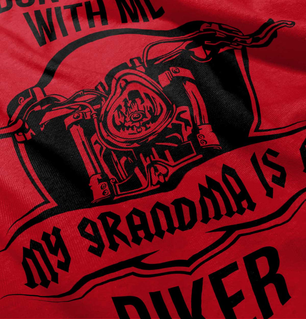 Biker Grandma Infant Toddler T Shirt-Direct To Garment Print-Brisco Baby