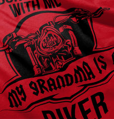 Biker Grandma Infant Toddler T Shirt-Direct To Garment Print-Brisco Baby