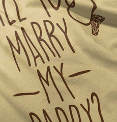 Marry My Daddy Romper Bodysuit-Direct To Garment Print-Brisco Baby