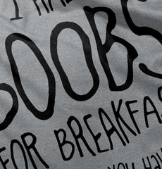 Boobs for Breakfast Romper Bodysuit-Direct To Garment Print-Brisco Baby